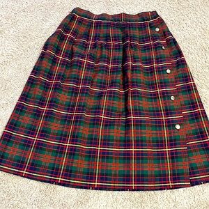 Women’s Tartan Plaid Vintage skirt PLUS size 2x-3x